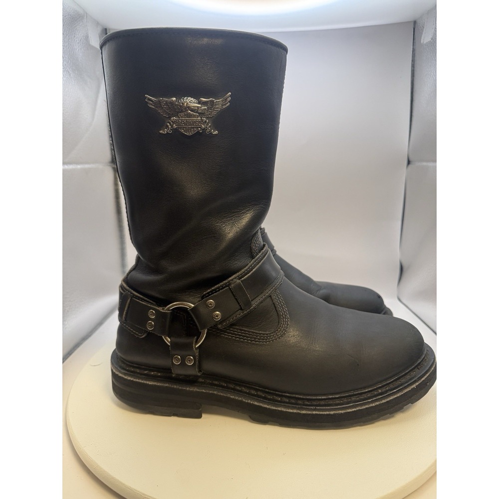 Harley Davidson Engineer Boots Soft Toe Zip Side Size 10 Ride Billy Ride!